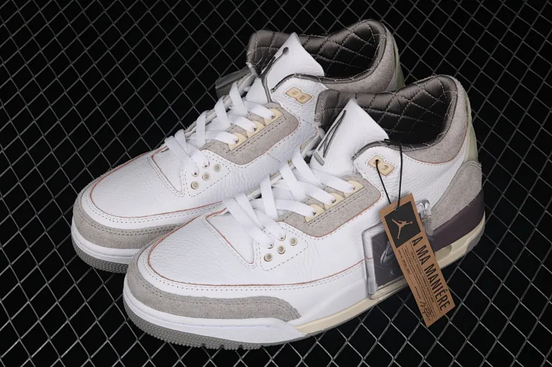 All categories Air Jordan Jordan series basketball shoes Air Jordan 3 L version A Ma Maniére x Air Jordan 3 AJ3 Joe 3 joint basketball shoes DH3434-110